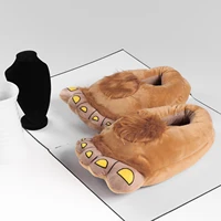 Adult Unisex Cartoon Panda Slippers Cute Plush Slippers Winter Indoor Warm Funny One Size for Indoor Bedroom Shoes Home Slippers - Image 4