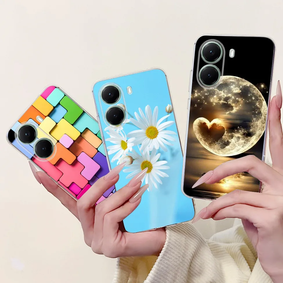 Luxury Butterfly & Flower Design Soft TPU Clear Cover - Cute & Stylish Painted Case