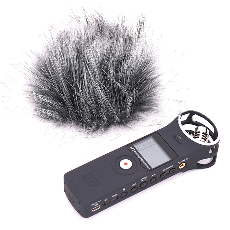 Microphone Cover Furry Windscreen Muff Cover Foam Microphone Windproof Cover For Zoom H1 H1N