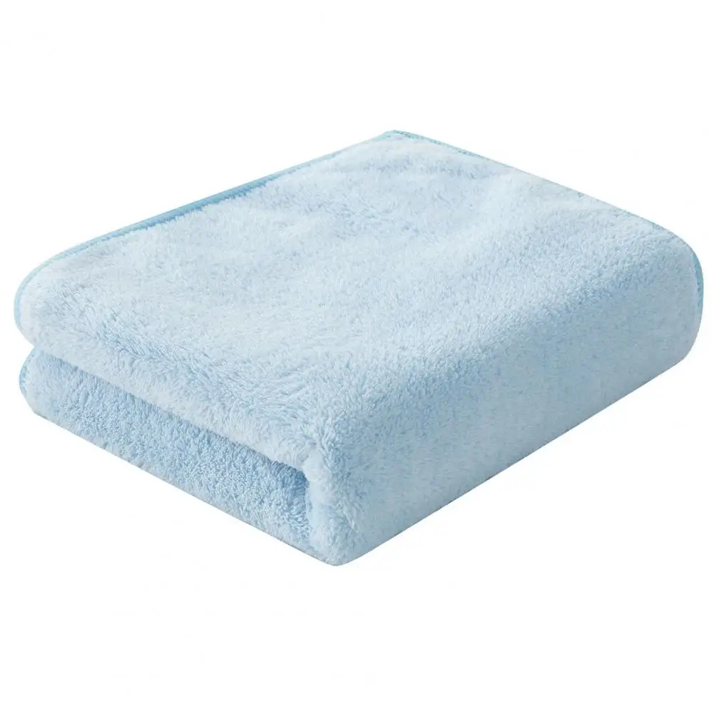 

72x35cm Face Towel Fast Water Absorption Solid Color Bathroom Coral Fleece Washcloth Bath Towel