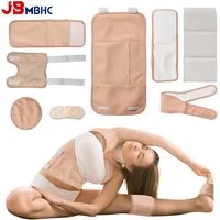 Castor Oil Pack Wrap Reusable Organic Cotton Castor Oil Packs with Adjustable Elastic Strap Castor Oil Compress Packs for Body 1