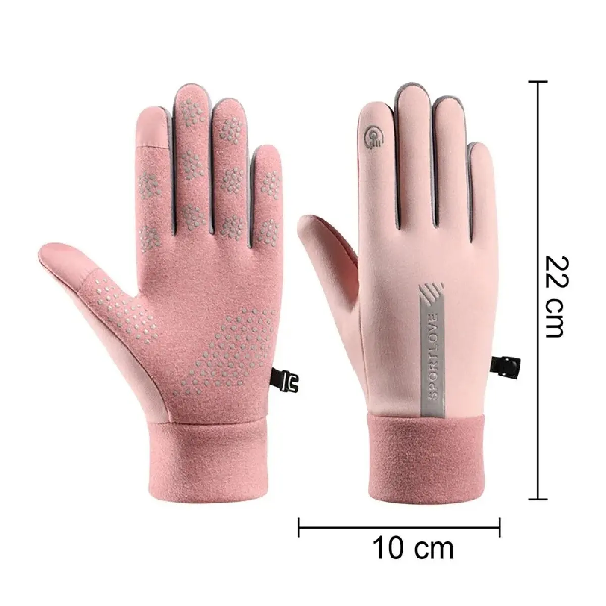 Winter Gloves Women Cycling Bike Thermal Fleece Cold Resistance Wind Waterproof Bicycle Warm Outdoor Running Skiing Mittens - Image 6