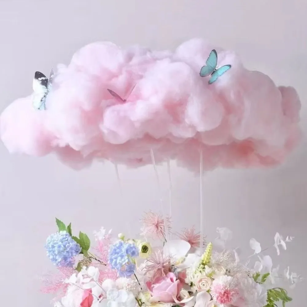10 Blatt DIY-Verpackungsmaterial, bunte, flauschige Wolken-Baumwolle, handgefertigte Blumendekoration, Materialien für Blumensträuße, 25 x 80 cm – Detail 13