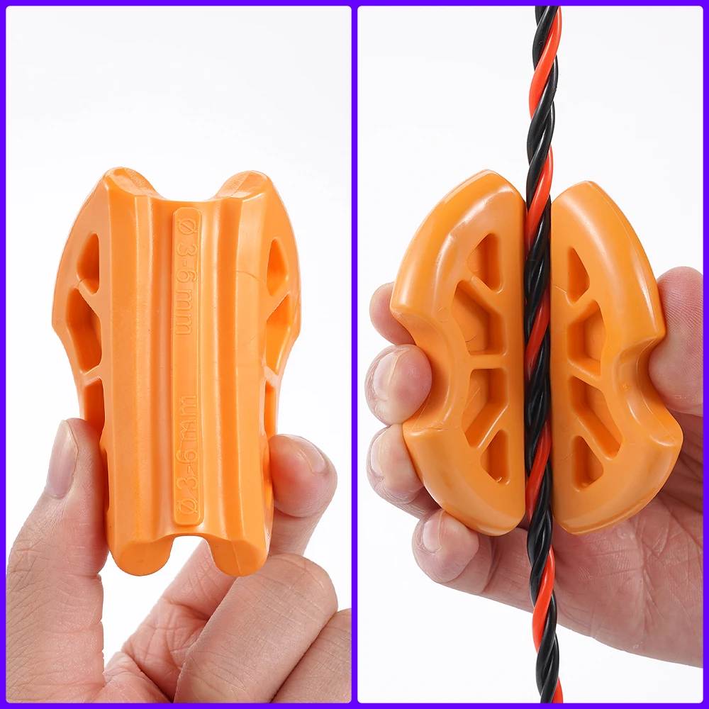 Cable Puller 3-6mm Electrician Threading Aid Non-slip Auxiliary Device Wire Puller Fish Tape Leader Cable Rod Push Pull Tool