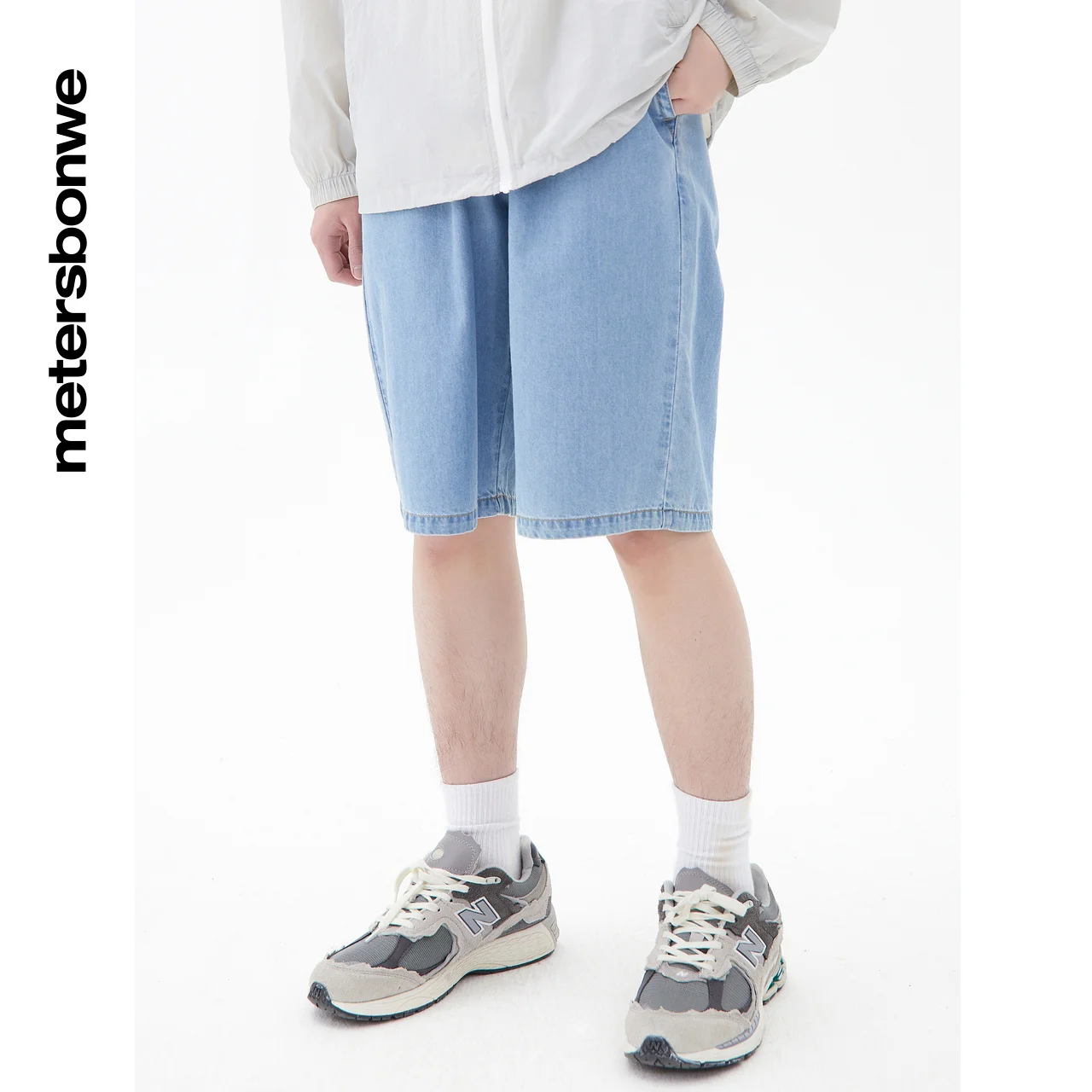 Metersbonwe Short Pants Men Jeans Summer New Youth Sports Comfortable Elastic Waist Capris Trousers Male Brand Bottoms