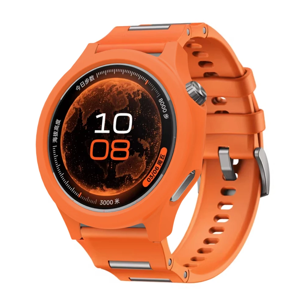 Premium Soft Silicone Protective Case for Smartwatch - Skin Shell Frame Guard Bumper