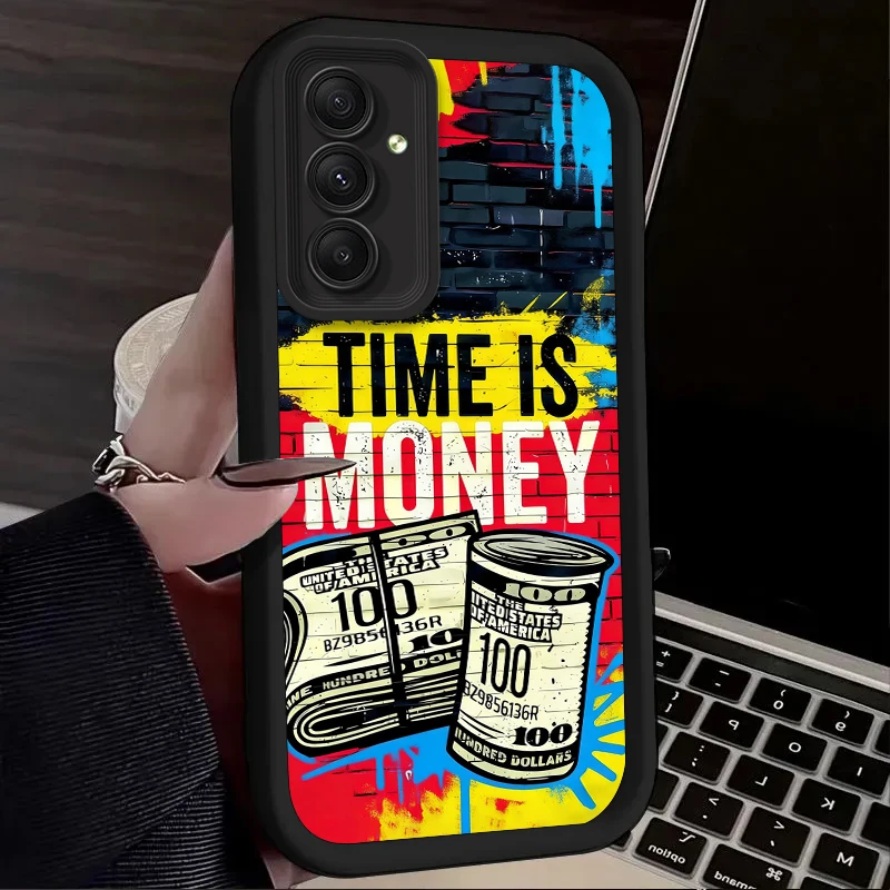 Time Is Money Dollar Design Phone Case Back Cover
