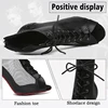 DKZSYIM Women Latin Dance Shoes Rhinestone Ballroom Party Lace-Up Tango/Salsa Dancing Shoes High Heels 6-10CM Soft Suede Sole 2