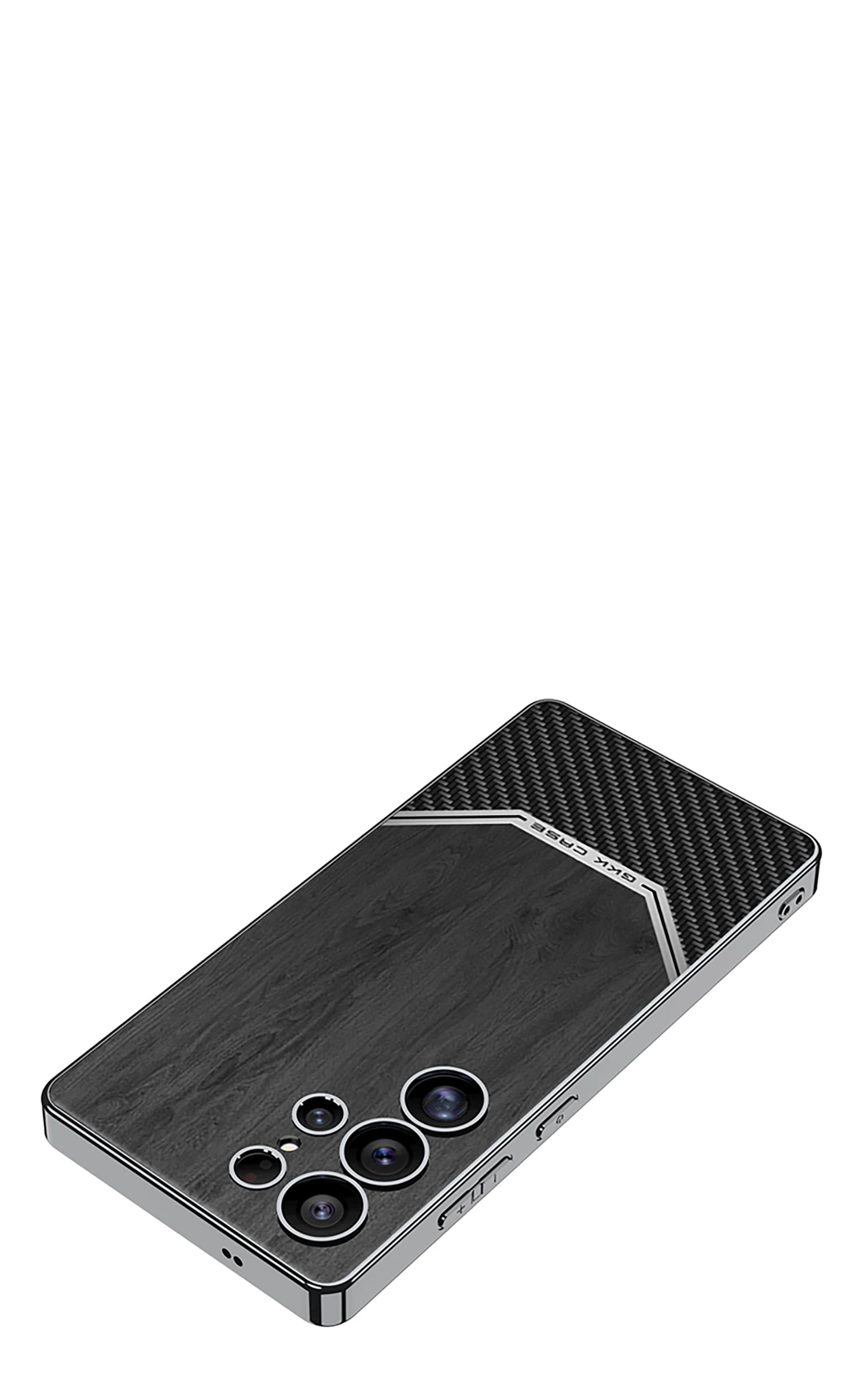 Frosted Wood Pattern Case For Samsung Galaxy S25 S24 S23 Ultra Luxury Plating Sh