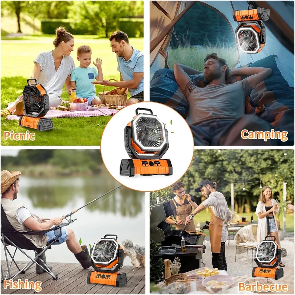 Portable Camping Fan Power Bank 4