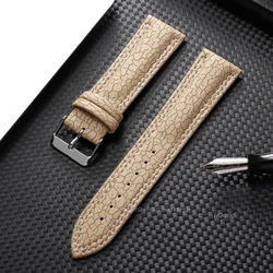 Elegant Handmade Leather Watch Band - Universal Business Replacement Strap - 22mm (Brown)