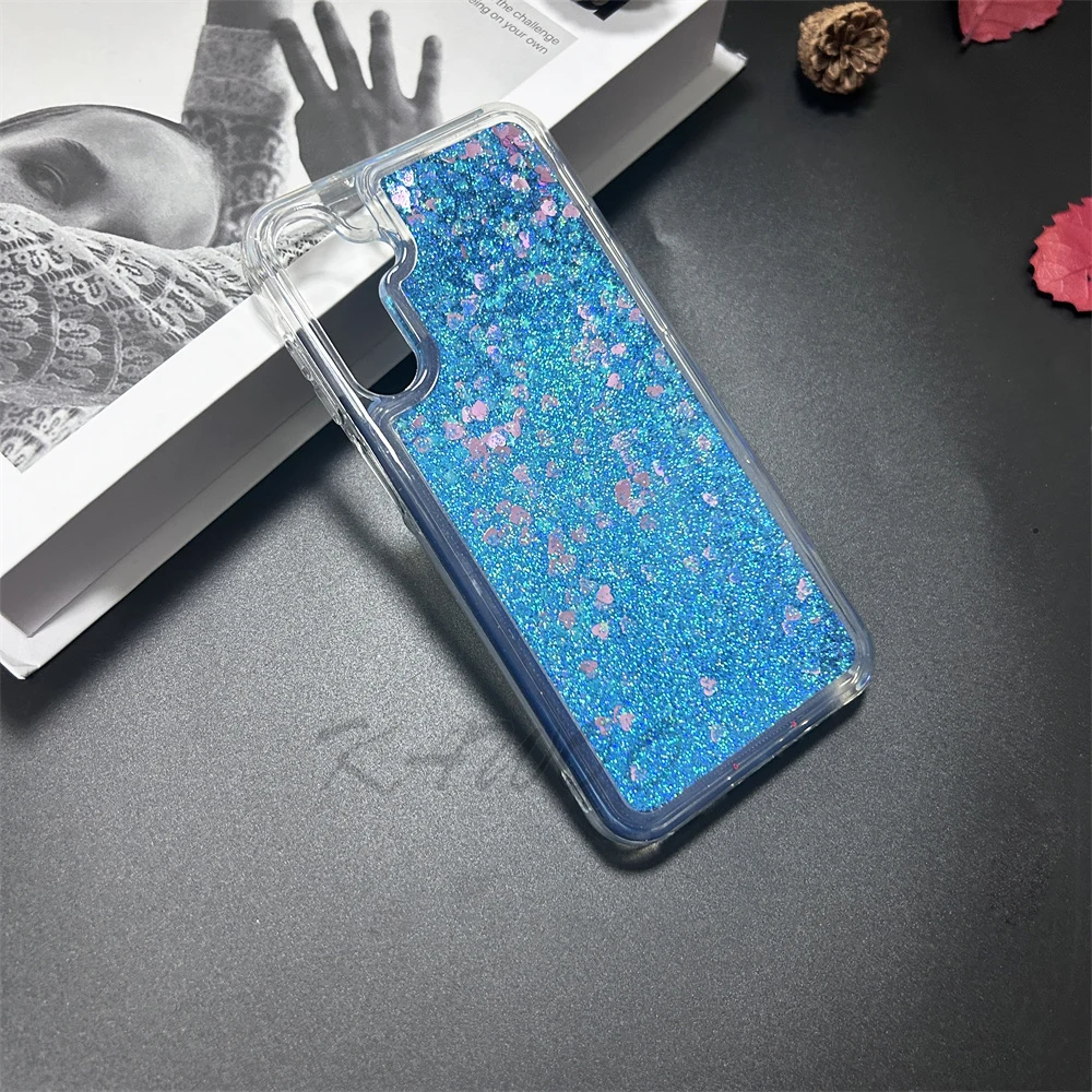 Sparkling Liquid Glitter Quicksand Phone Case with Floating Bling Design