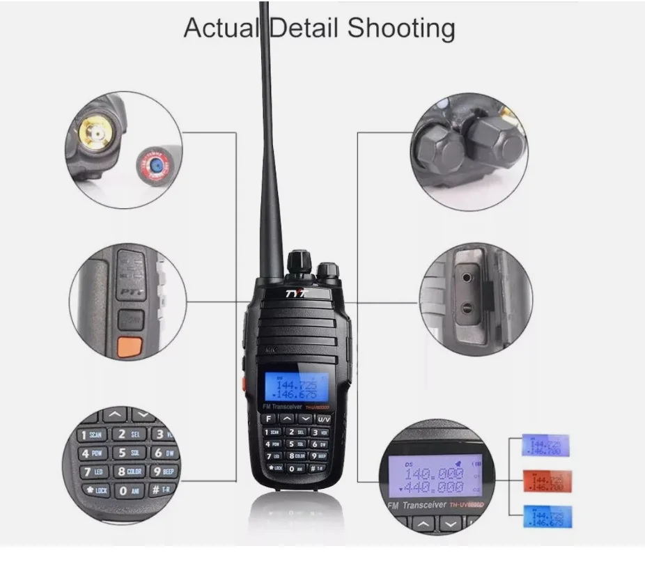 TYT TH-UV8000D Type-C Charging Dual Band 10W Cross Band Reapeater Amateur Radio 4