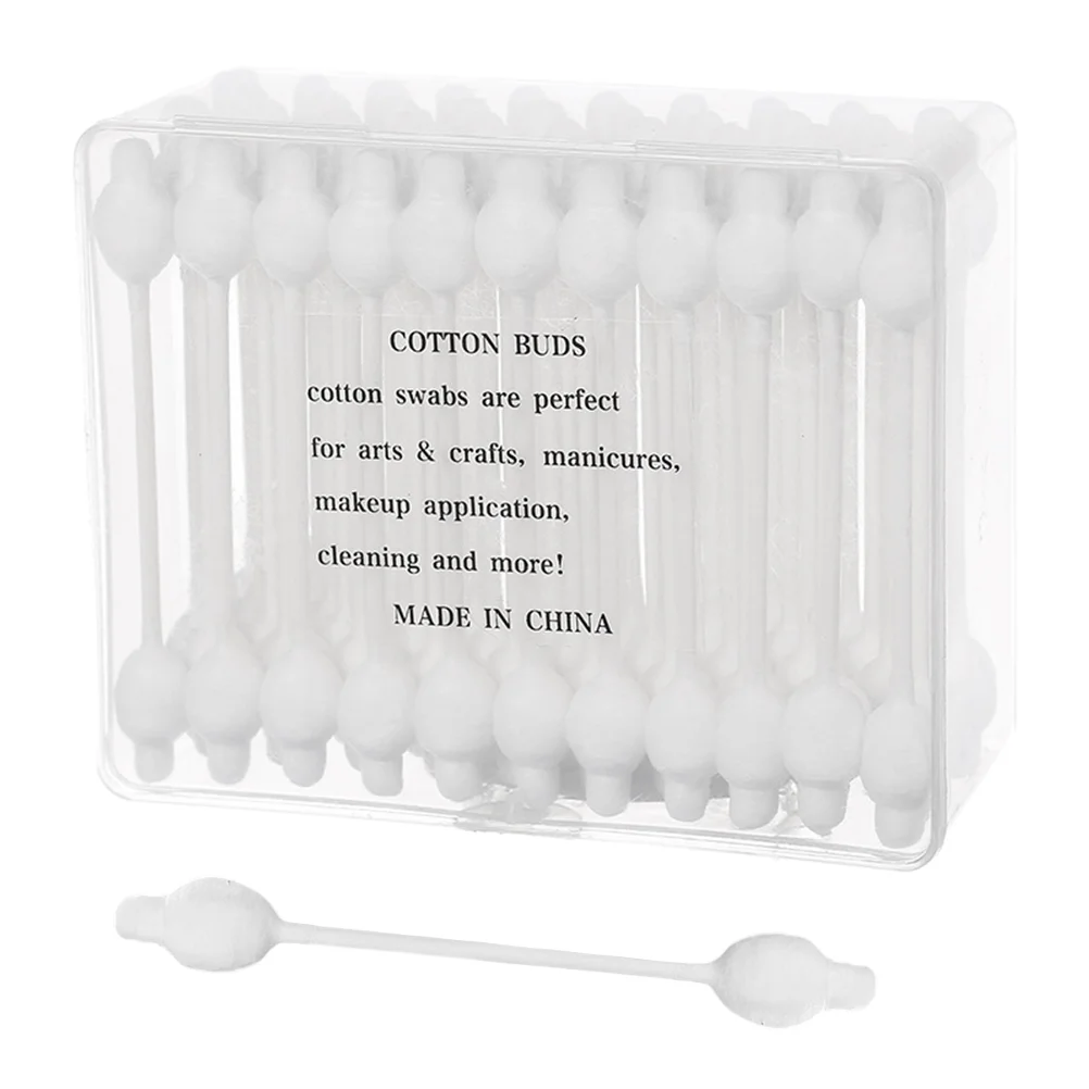 

Disposable Swab Double-Headed Cotton Bud Portable Cleaning Sticks Multi-Use Cotton Swab For Home Baby Travel