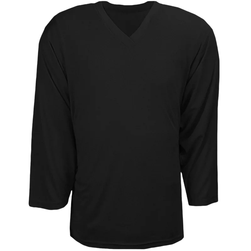 Solid Color Mens Ice Hockey Jersey Outdoor Sportswear Long Sleeve V-neck Loose Training Ice Hockey Shirt