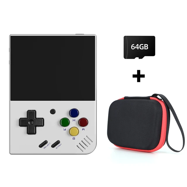 Miyoo Mini Plus Handheld Game Console with Storage Bag, 3.5 Inch Open  Source Retro Game Console, Built in 64G TF Card & 10000+ Classic Games,  Support