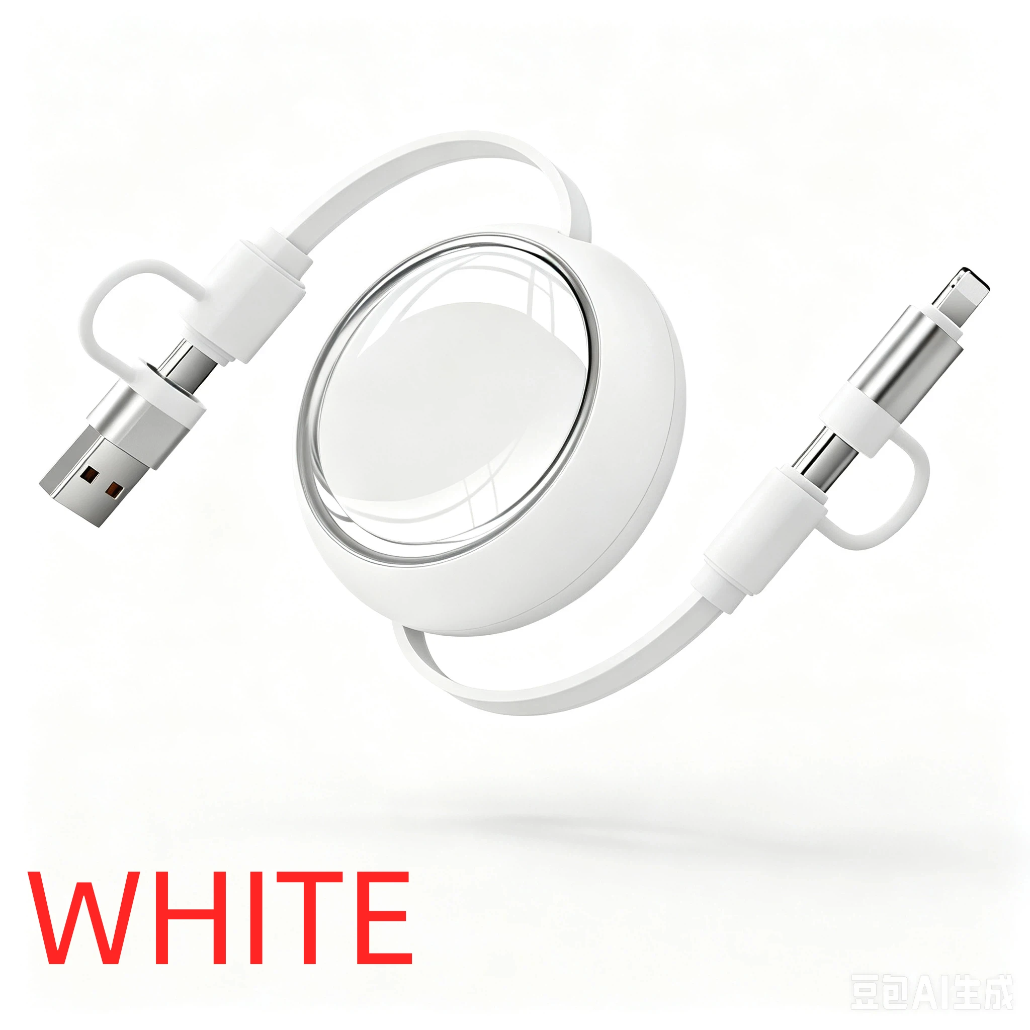 High-Speed 100W Retractable USB-C Fast Charging Cable