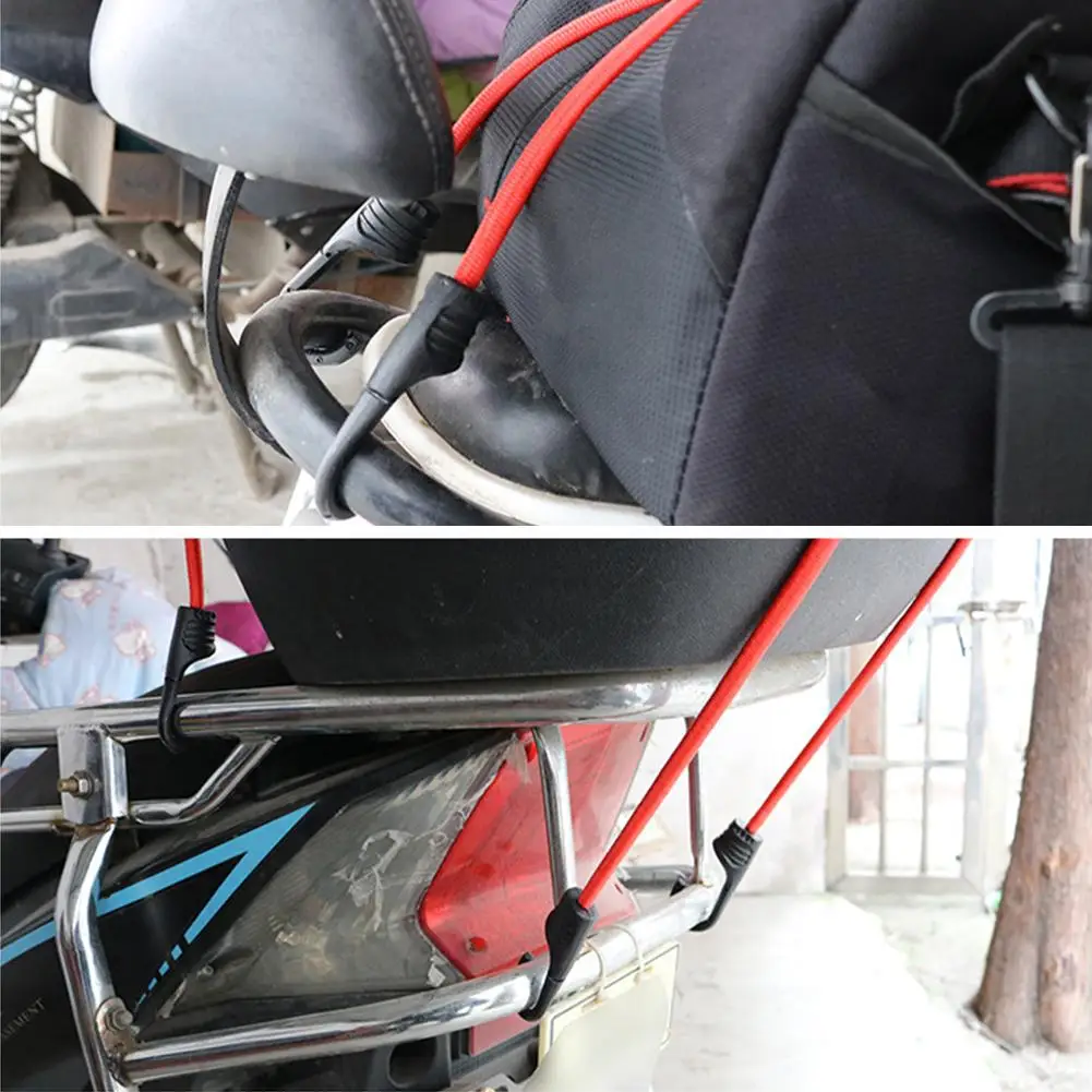 30/60/90/100cm Runk Bicycle Hook Rope Elastic Luggage Rope Motorcycle Cargo Fixing Belt Elastic Reinforcement Binding Belt