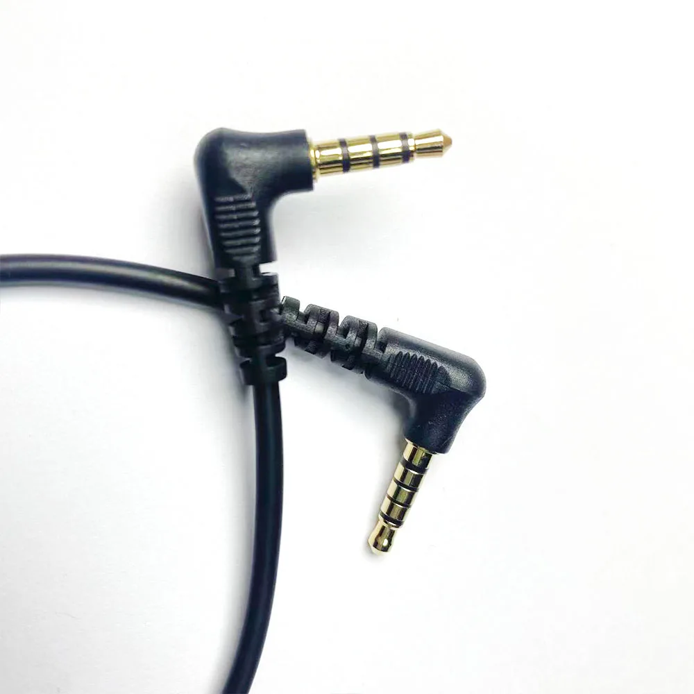 CADDX Audio Cable 26mm 3.5mm cable Dual Head 90° 4-Pole to 5-Pole Typically used in external modules and Goggles X products thumbnail 3