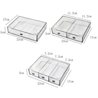 Stackable Jewelry Makeup Drawer 1,2,3 Palace Grid Desktop Combination Stationery Storage Box Books Files Dust Proof Organizers 5