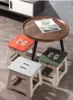 Hot Adult Children Portable Folding Stool Thickened Plastic Saddle Chair for Outdoor Activities and Fishing Gifts Party Favors 6
