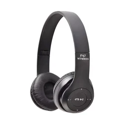 Wireless Outdoor Sports HIFI Stereo Earphones - Folding Bluetooth Headset (Black)