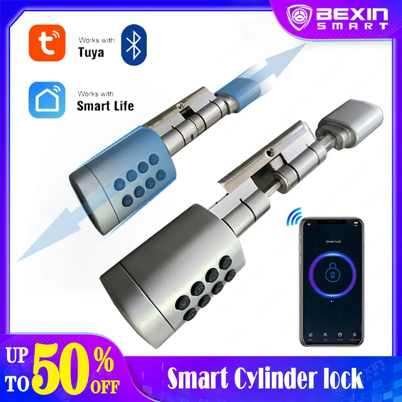 Fingerprint Lock Cylinder Door Locks Smart Electronic Lock Cylinder Fingerprint Aliexpress