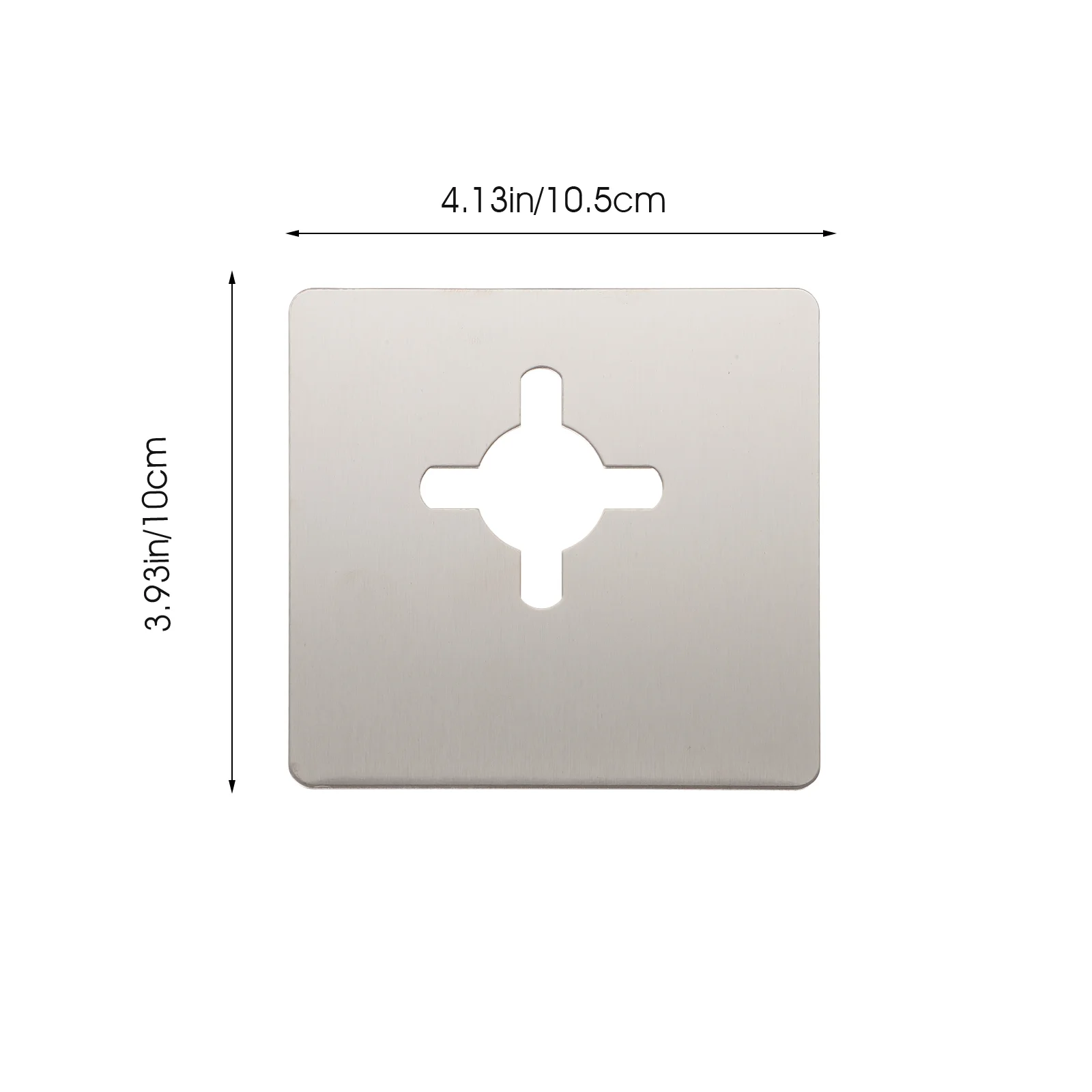 2 Pcs Door Lock Repair Plate Stainless Steel Door Reinforcement Kit Hole Filler Cover Deadbolt Installation Bracket Front