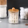 Acrylic Cotton Swab Makeup Organizer Cosmetics Storage Box Portable Make Up Cotton Pad Holder Container Storage Case 2