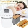 3LB 2.5LB 2LB Automatic Loaf Bread Machine with Fruit & Nut Dispenser 14-in-1 Breadmaker Dual Paddle Programmable 3 Crust Colors 3
