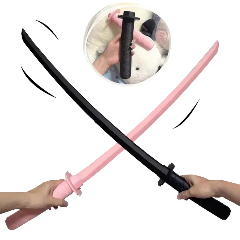 3D Printed Gravity Straight Out Telescopic Samurai Stress Relief Toys Stretchable Cos Props Creative Folding Katana Funny Gifts