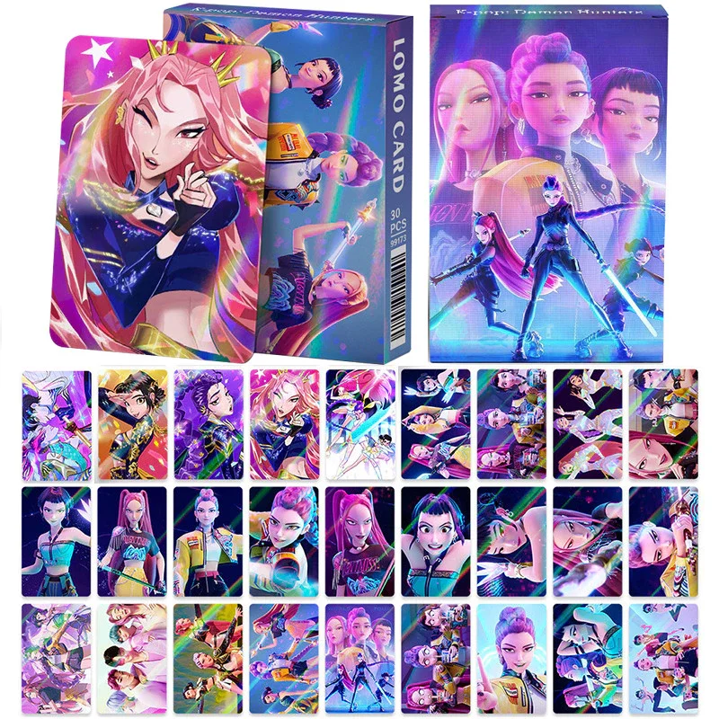 Cartes Photocards Kpop Demon Hunter - Collection Rumi, Mira, Zoey, Jinun - Cadeau Fan