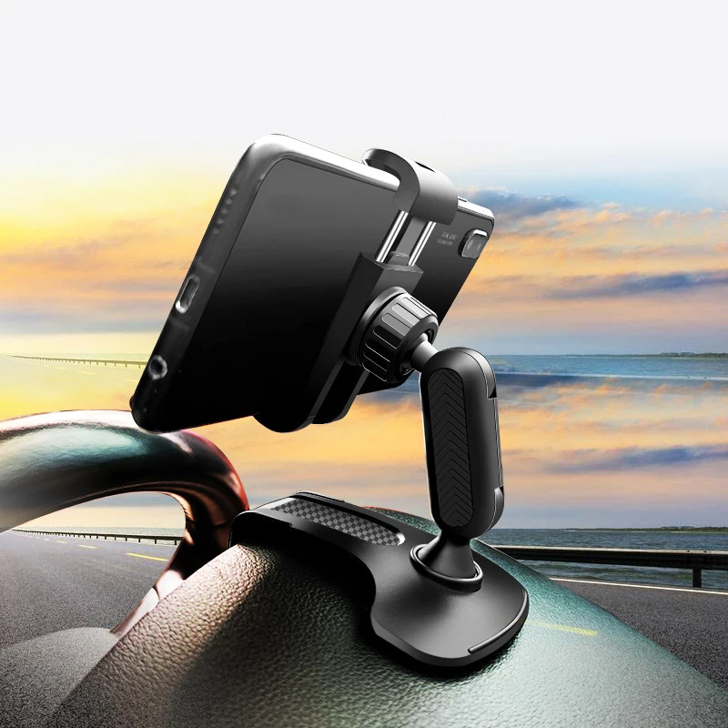 

Car Dashboard Phone Holder 360 Degree Mobile phone Stands Rearview Mirror Sun Visor In Car GPS Navigation Bracket Rotatable