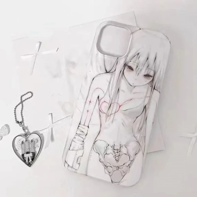 Kawaii Japanese Anime Girl Cartoon Soft Phone Case