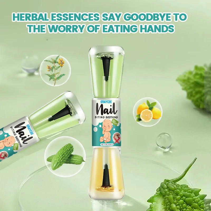 ERAYCEE Anti Nail Biting Polish Protection Children Quit Eating Hand Addiction Chewing Finger Non-Toxic Fingernail Bitter Water