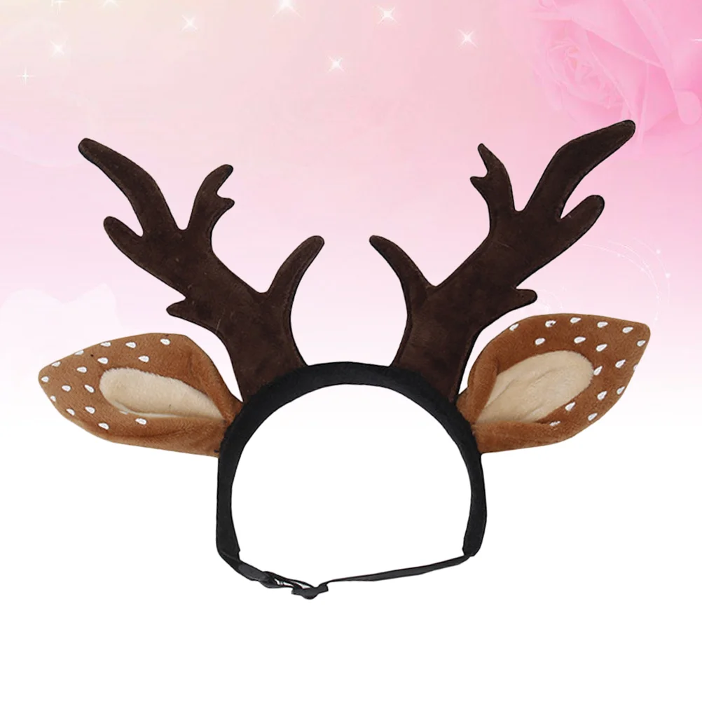 Reindeer Dog Costume Puppy Ears Toys Headband Halloween Christmas for Cat Child 6