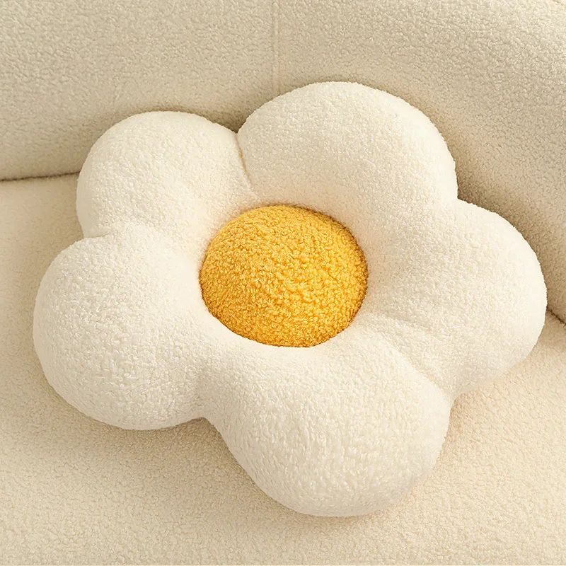 Nordic Cloud Throw Pillow Geometric Shape Plush Round Ball Throw  Distorted Twisted Throw Cushion Sofa Headrest Float Window 5