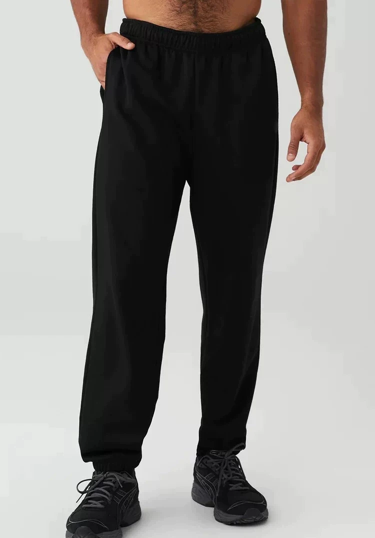 Sporthose mit Beinbündchen, Fitness- und Freizeithose, bequeme und vielseitige Hose, Fleece für Männer und Frauen – Detail 4