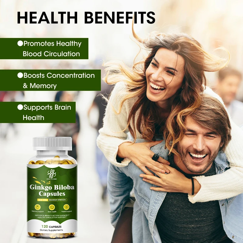 Natural Ginkgo Biloba Extra Supports Brain Function & Memory Support Nootropic Brain Supplement 120 Vegetarian Capsules ginkgo biloba supplement