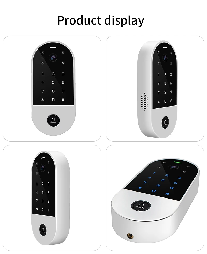 apartment intercom system Video Intercom Access Control System Tuya Smart App& Smartlife APP WIFI Door Peep Camera Intercom For Home Door Remotely Control aiphone intercom system