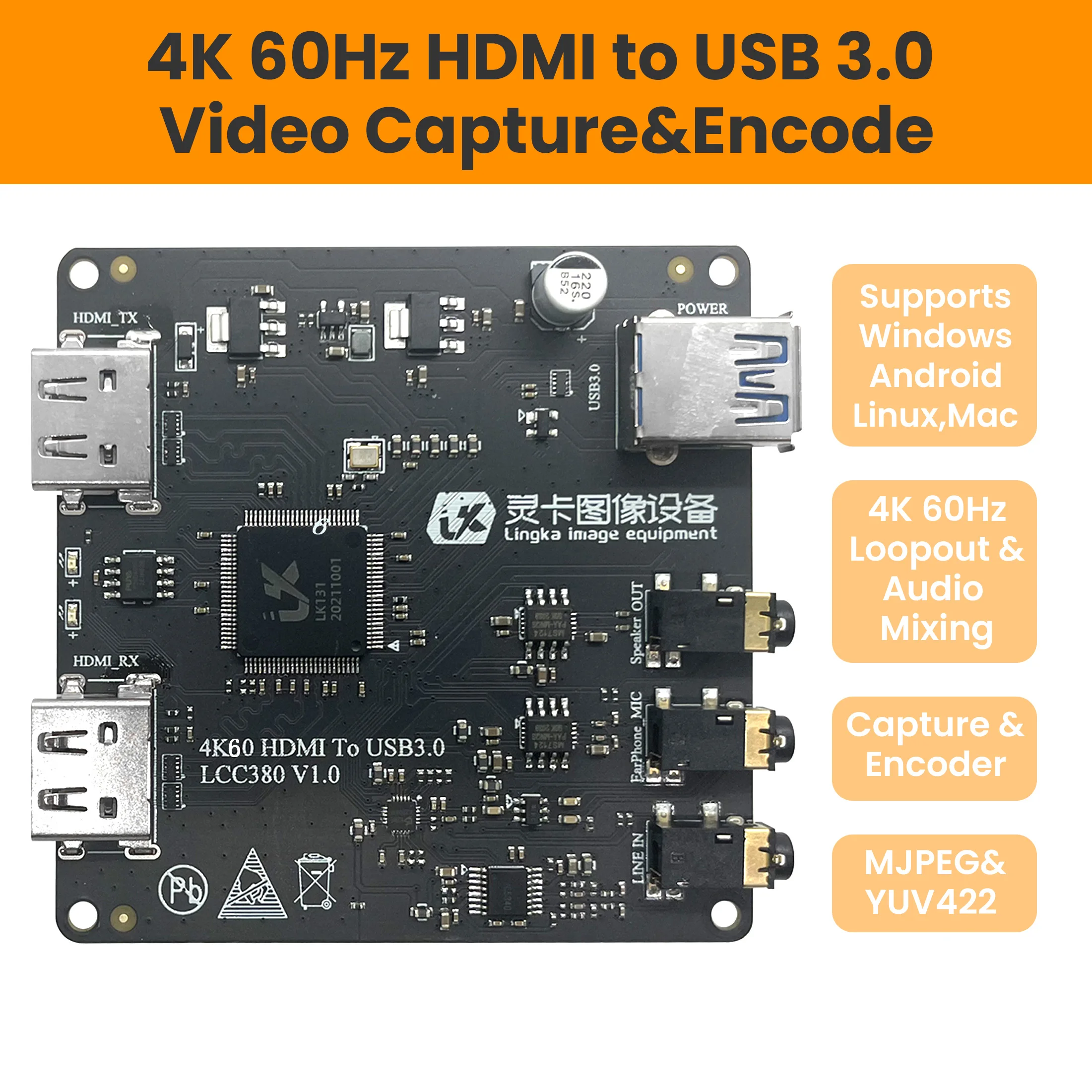 LCC380-4K-60Hz-HDMI-to-USB3-0-Capture-Card-HDMI-TO-UAC-UVC-Loop-Out ...