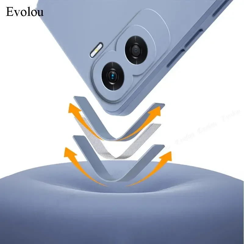 Liquid Silicone Matte TPU Case - Candy Color Camera Lens Full Protection Cover