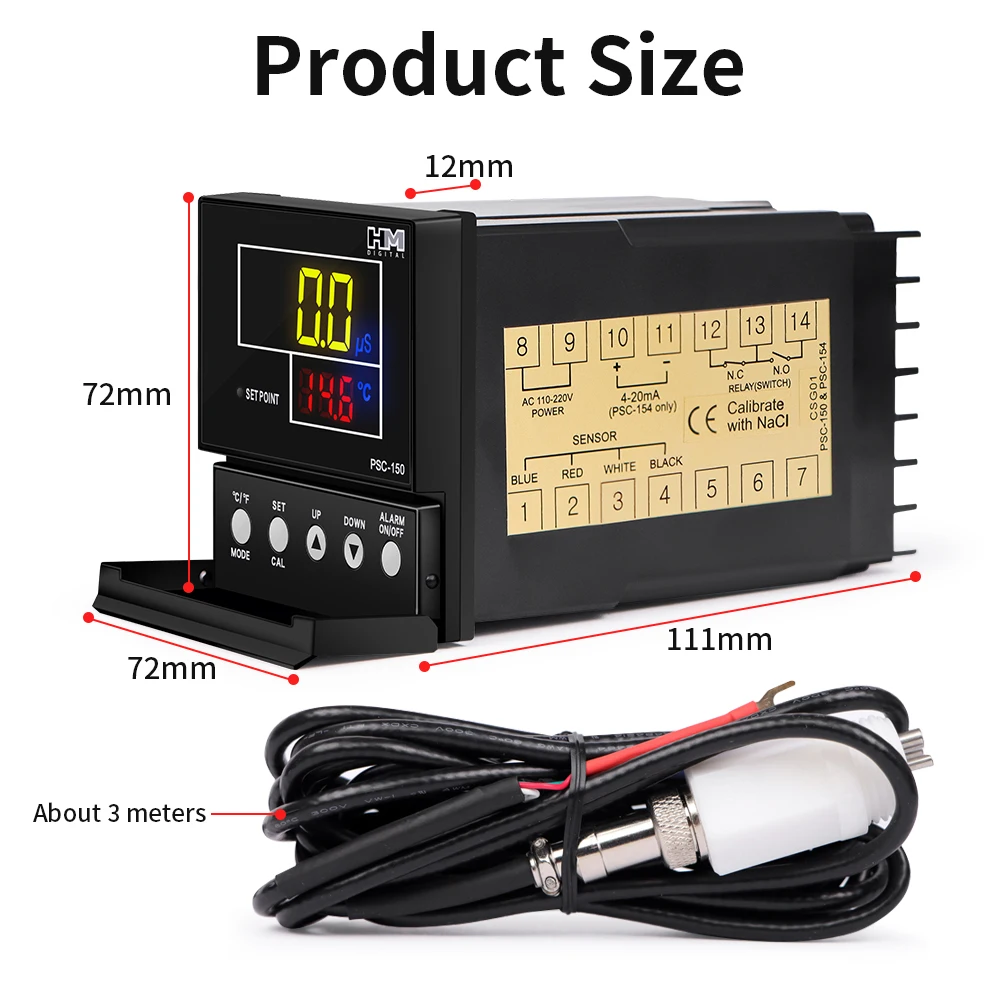 Product Online Industrial Water Monitor with Probe Electrical Conductivity