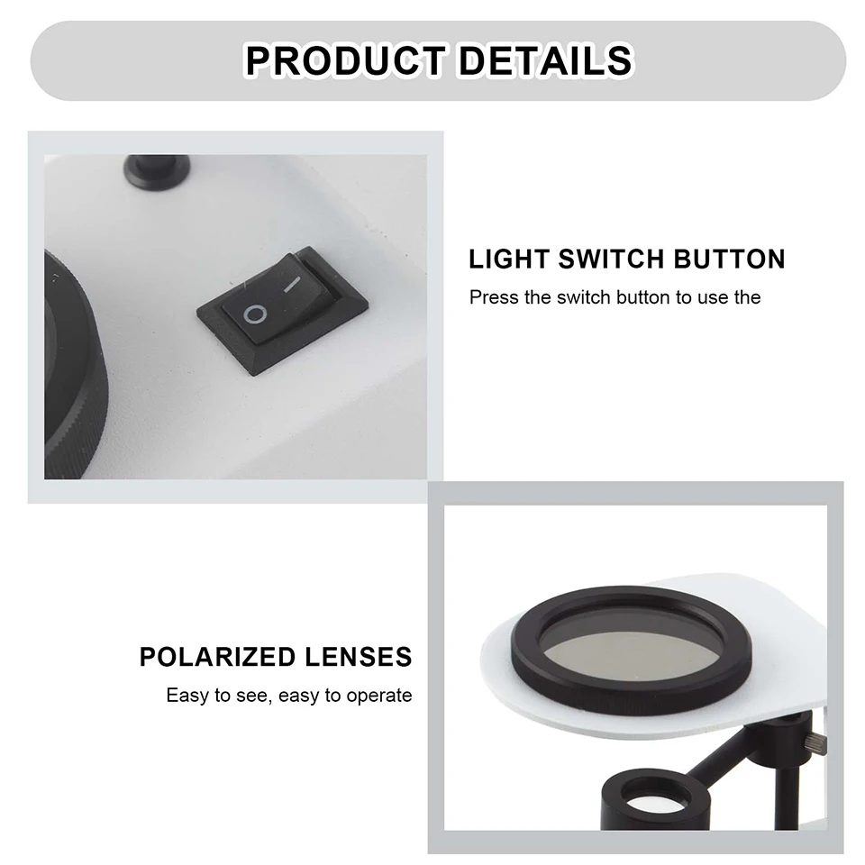 Desktop Polariscope for Gemstones & Crystals | Cold Light Source Refract Analyzer | Professional Mineral ID Tool