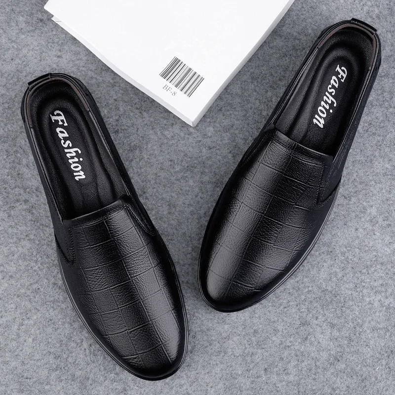 

Hot Selling Men's Loafers Europe America Soft Soled Casual Shoes Men's Genuine Leather Shoes Work and Business Shoes