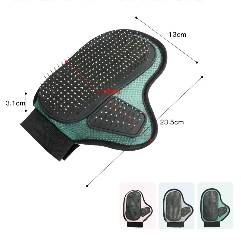 Pet bath massage jerking cat gloves cat dog de-fluffing hair comb cleaning needle comb pet supplies pet grooming gloves pet hair remover gloves
