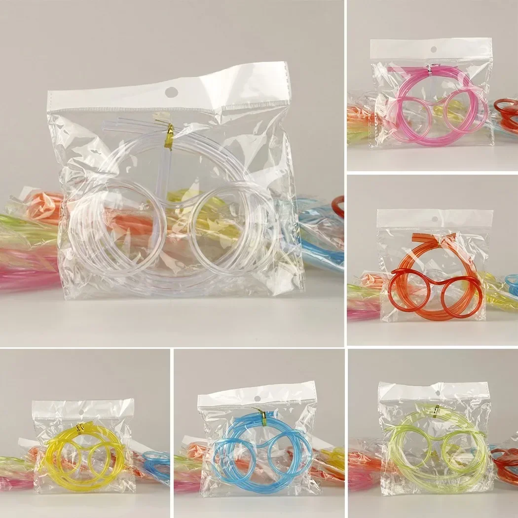 Straw Creative Glasses Art Beard Drink Straw 11.5cm Frame For Party Supplies Kids Gifts Decorative