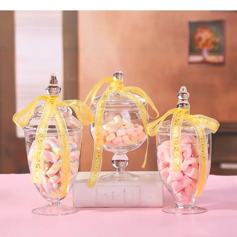 

Прозрачная стеклянная банка для конфет, емкость для хранения, контейнер для продуктов, органайзер, бутылка для хранения конфет, коробка для сушеных фруктов, подарок