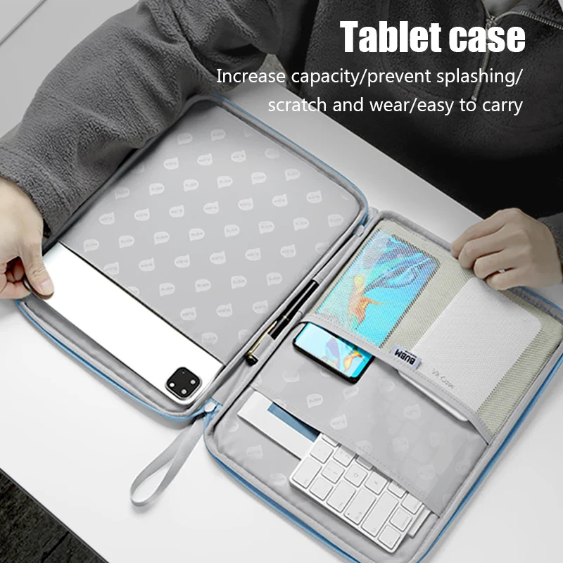 10.9 Inch Portable Tablet Sleeve iPad Protective Case Skin-feel PU Material Pouch Bags Accessory kit for Samsung Xiaomi Redmi