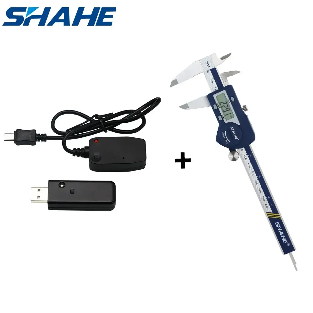 

Shahe Electronic Vernier Caliper Digital Vernier Caliper Stainless Steel 0-150 mm + Frequency Data Transmission Data Output